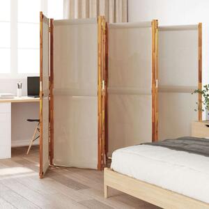 VidaXL Szobafal - 6 Panel - Bambusz - Bézs - 420x180 cm