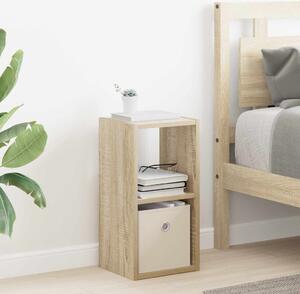 VidaXL Éjjeli asztal fiókkal Sonoma tölgy 25,5 x 22 x 49,5 cm Faanyag