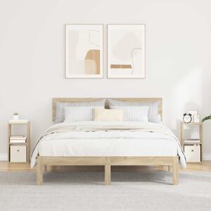 VidaXL Éjjeli asztal 2 pcs Sonoma tölgy 25,5 x 22 x 49,5 cm Faanyag
