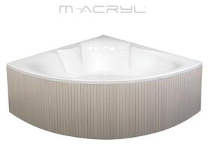 M-Acryl MELODY 150x150 szimmetrikus íves akril sarokkád lábbal