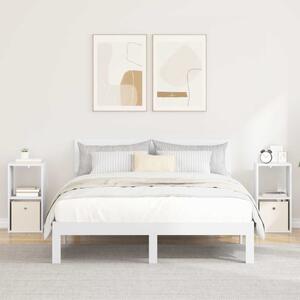 VidaXL Éjjeli asztal fiókkal 2 pcs Fehér 30,5 x 27 x 59,5 cm Faanyag