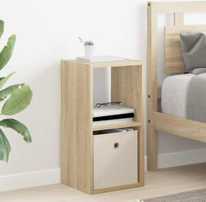 VidaXL Éjjeli asztal fiókkal Sonoma tölgy 30,5 x 27 x 59,5 cm Faanyag
