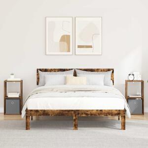 VidaXL Éjjeli asztal 2 pcs Füstölt tölgy 30,5 x 27 x 59,5 cm Faanyag