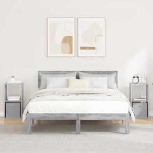 Éjjeli asztal 2 pcs Szürke Sonoma 30,5 x 27 x 59,5 cm Faanyag