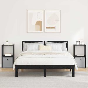 VidaXL Éjjeli asztal 2 pcs Fekete tölgy 35 x 32 x 68,5 cm Faanyag