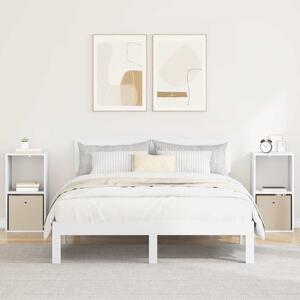 VidaXL Éjjeli asztal fiókkal 2 pcs Fehér 35 x 32 x 68,5 cm Faanyag