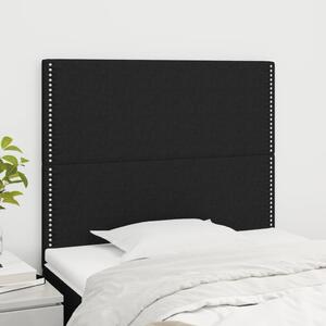VidaXL 2 db fekete szövet fejtámla 90x5x78/88 cm