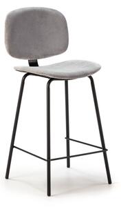 Világosszürke bárszék szett 2 db-os (ülésmagasság 66 cm) Arus – Marckeric