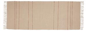 Bézs pamut futószőnyeg 80x200 cm Alba – Hübsch