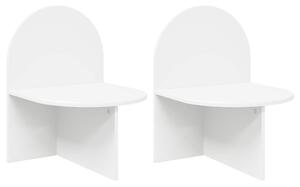 VidaXL Éjjeli asztal 2 pcs Fehér 48 x 49 x 65 cm Mérnöki fa