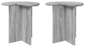 Oldal asztal 2 pcs Szürke Sonoma Ø 39 x 38 cm Szerelt Fa
