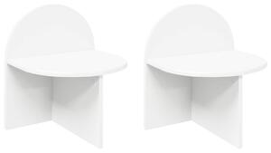 VidaXL Éjjeli asztal 2 pcs Fehér 40 x 35,5 x 45,5 cm Mérnöki fa