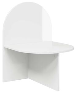 VidaXL Éjjeli asztal Magasfényű Fehér 48 x 49 x 65 cm Mérnöki fa