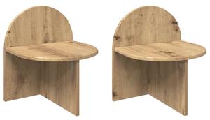 VidaXL Éjjeli asztal 2 pcs Kézműves Tölgy 40 x 35,5 x 45,5 cm