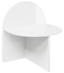 VidaXL Éjjeli asztal Magasfényű Fehér 40 x 35,5 x 45,5 cm Mérnöki fa