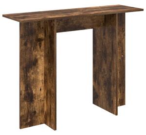 Konzolasztal Füstölt Tölgy 100 x 30 x 75 cm Szerelt Fa