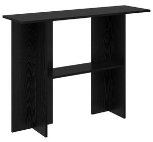 Konzolasztal Fekete Tölgy 100 x 30 x 75 cm Szerelt Fa