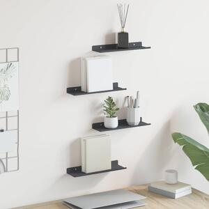 Lebegő polc 4 pcs Antracit 30 x 9 x 2,5 cm Acél