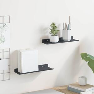 Lebegő polc 2 pcs Antracit 30 x 9 x 2,5 cm Acél