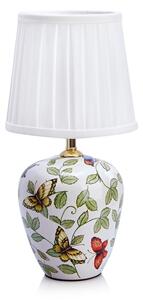 Fehér asztali lámpa textil búrával (magasság 33 cm) Mansion – Markslöjd