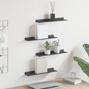 Lebegő polc 4 pcs Antracit 40 x 8,5 x 2,5 cm Acél