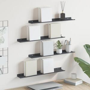 Lebegő polc 4 pcs Antracit 60 x 8,5 x 2,5 cm Acél