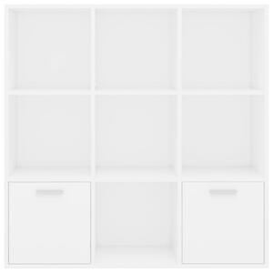 VidaXL fehér forgácslap könyvszekrény 98 x 30 x 98 cm