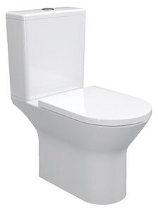 AREZZO design VERMONT peremnélküli monoblokkos wc csésze alsó/hátsó kifolyású, mély öblítésű