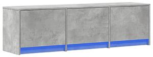 TV szekrény leddel fiókkal Beton 140 x 34 x 40 cm Faanyag