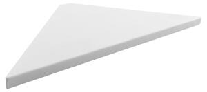 Sapho Sapho, ABELINE sarokpolc Rockstone 200x12x200mm, fehér matt, AE200-0101