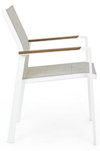 KUBIK fehér kerti szék