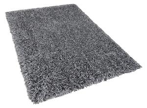 Fekete és fehér hosszú szálú szőnyeg 140 x 200 cm CIDE
