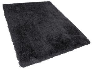 Fekete hosszú szálú szőnyeg 200 x 300 cm CIDE