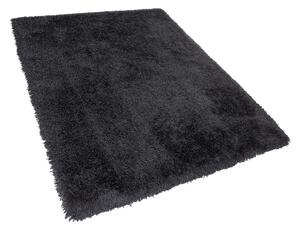 Fekete hosszú szálú szőnyeg 160 x 230 cm CIDE