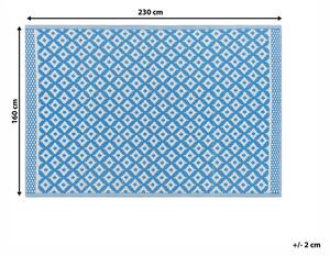 Kék Geometrikus Mintás Kültéri Szőnyeg 160 x 230 cm THANE