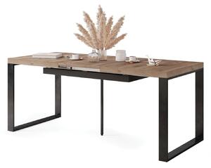 AVARI Craft Tobacco tölgy - Loft stílusú étkező/nappali asztal mely 270 cm-re bővíthető!
