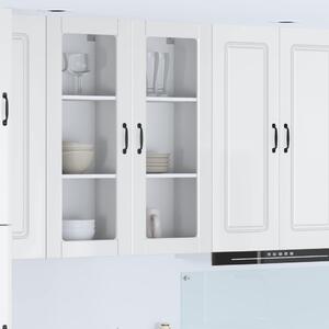 Mosogatógép panel Magas Fényű Fehér 40 x 31 x 100 cm Faanyag