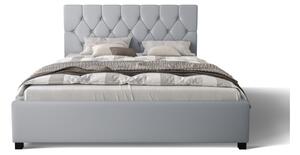 HILARY kárpitozott ágy + matrac, 140x200, sioux grey