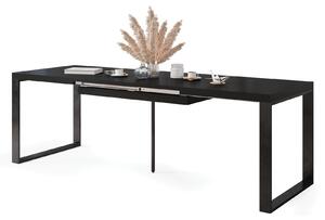 AVARI Fekete matt - Loft stílusú étkező/nappali asztal mely 270 cm-re bővíthető!