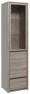 Montana W1D 1 vitrines ajtós kombinált szekrény Truffla-Tölgy