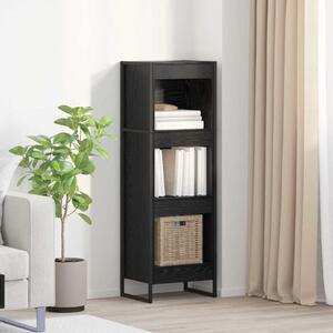 Könyvespolc Fekete tölgy 40 x 30 x 121 cm Faanyag