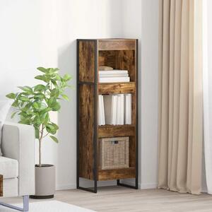 Könyvespolc 40 x 30 x 121 cm Szerelt Fa Füstös tölgy