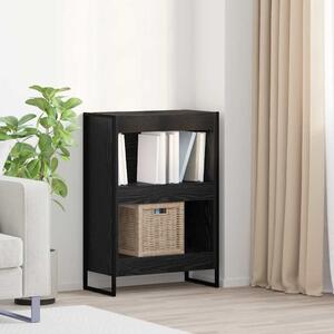 Könyvespolc Fekete tölgy 60 x 30 x 86,5 cm Faanyag