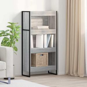 Könyvespolc 60 x 30 x 121 cm Szerelt Fa Szürke Sonoma