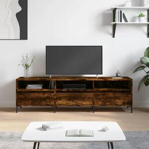 Füstös tölgy színű szerelt fa TV-szekrény 150 x 30 x 44,5 cm