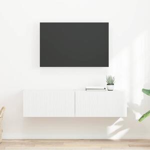 TV Fali Szekrény 2 pcs Fehér 60 x 31 x 29,5 cm Faanyag