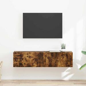 TV Fali Szekrény 2 pcs Füstölt tölgy 60 x 31 x 29,5 cm Faanyag