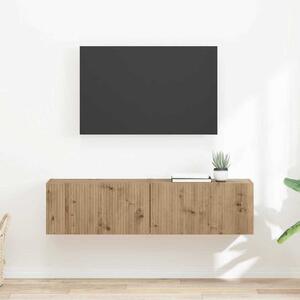 TV Fali Szekrény 2 pcs Művészi tölgy 60 x 31 x 29,5 cm Faanyag