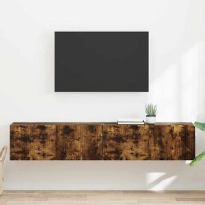 TV Fali Szekrény 2 pcs Füstölt tölgy 78,5 x 31 x 29,5 cm