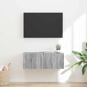 TV Fali Szekrény Szürke Sonoma 78,5 x 31 x 29,5 cm Faanyag